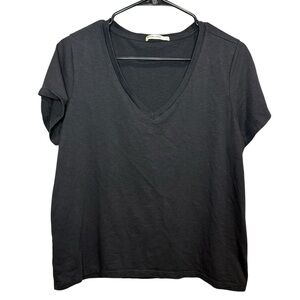 Marine Layer Black V-Neck Short Sleeve Tee Size Large